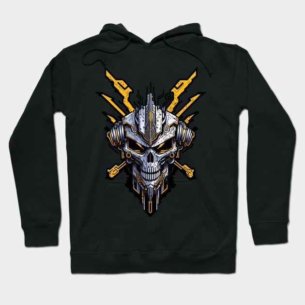 Mecha Skull S03 D17 Hoodie by Houerd